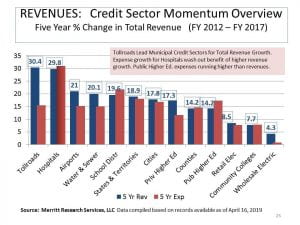 Municipal Bond Sector Revenue Growth